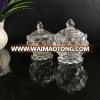 small candy case crystal candy glass jar