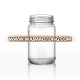 Best selling with lug cap 330 ml bee honey glass jar